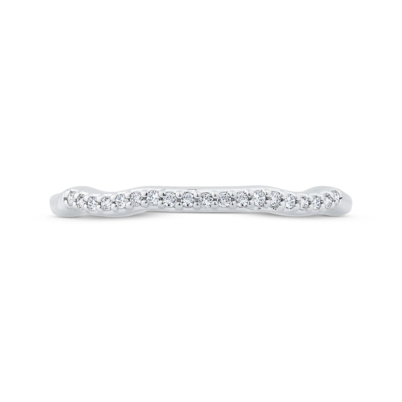 Diamond Wedding Band in 14K White Gold