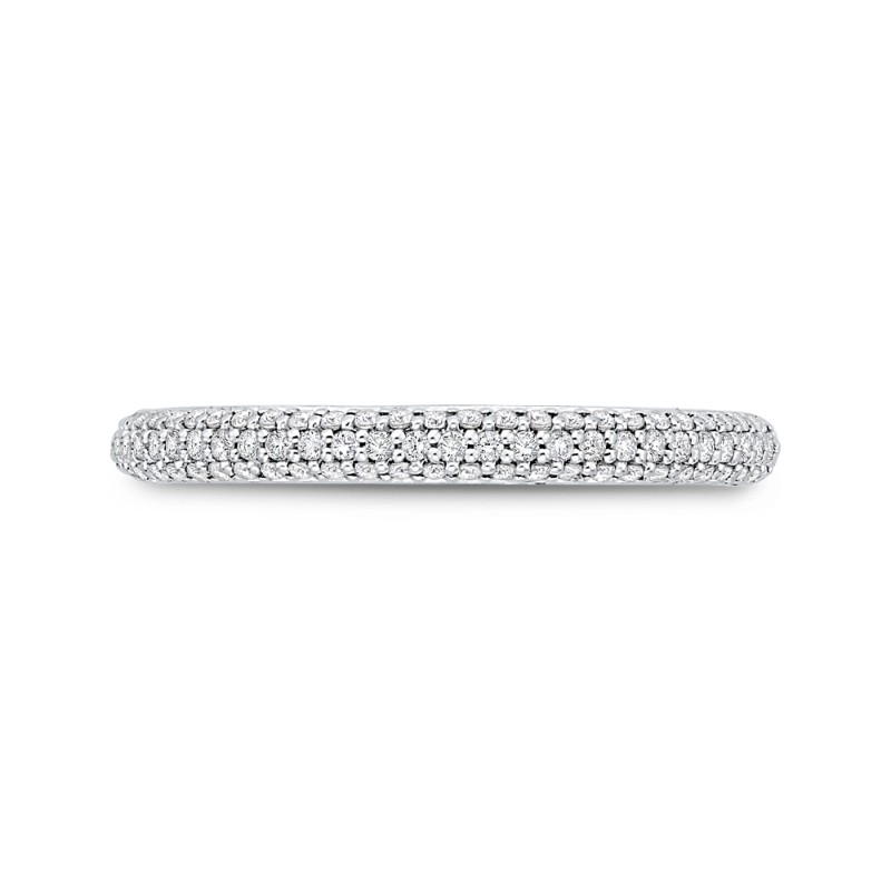 Diamond Wedding Band in 14K White Gold