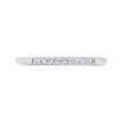 Euro Shank Round Diamond Wedding Band in 14K White Gold