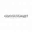 Round Diamond  Half-Eternity Wedding Band in 14K White Gold