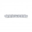 Euro Shank Round Diamond Wedding Band in 14K White Gold