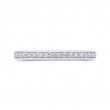 Euro Shank Round Diamond Wedding Band in 14K White Gold
