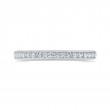 Euro Shank Round Diamond Wedding Band in 14K White Gold