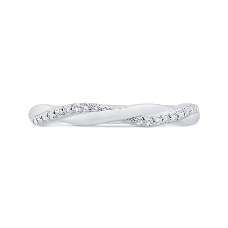 Diamond Wedding Band in 14K White Gold