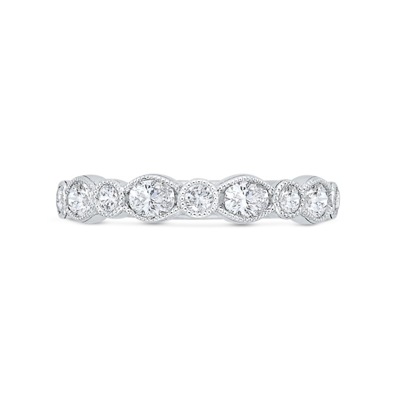Diamond Wedding Band in 14K White Gold