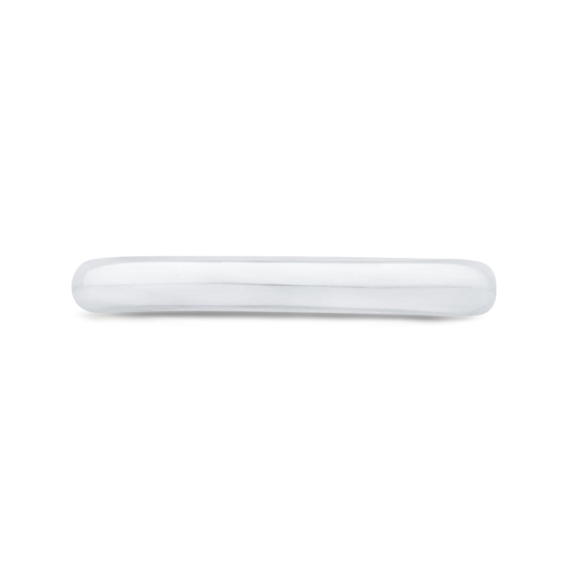 Plain Wedding Band in 14K White Gold