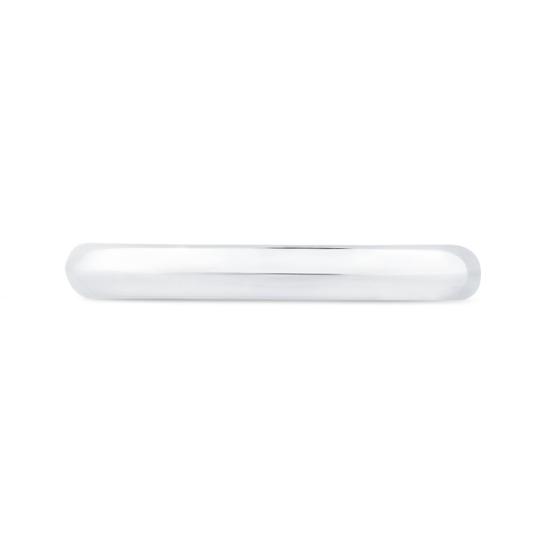 Plain Wedding Band in 14K White Gold