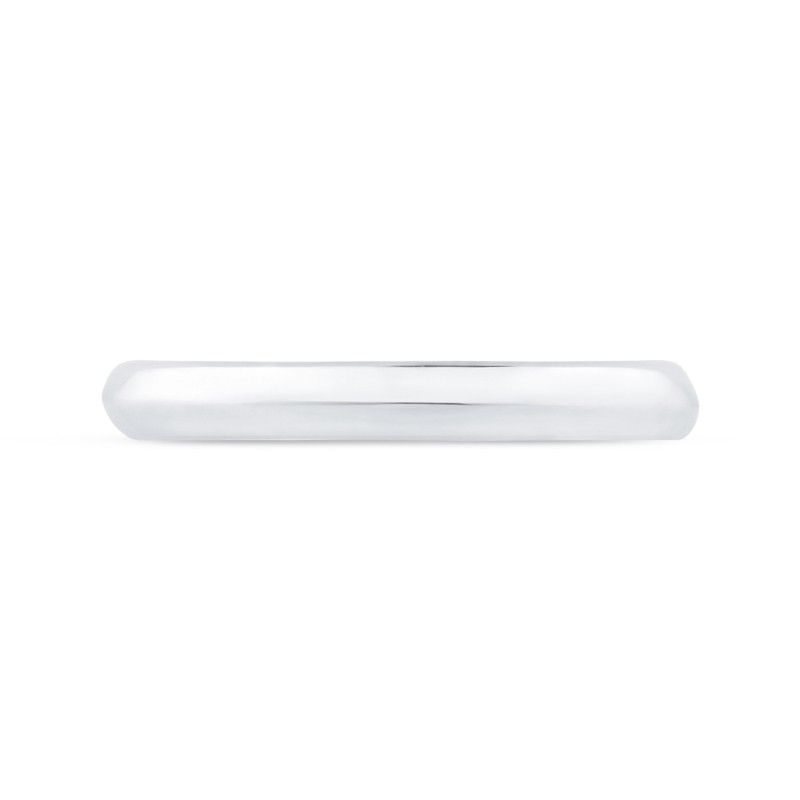 Plain Wedding Band in 14K White Gold