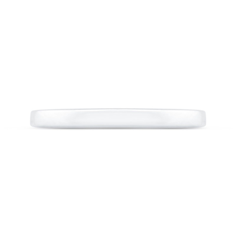 Plain Wedding Band in 14K White Gold