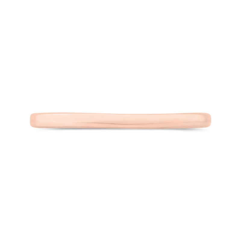 Plain Wedding Band in 14K Rose Gold