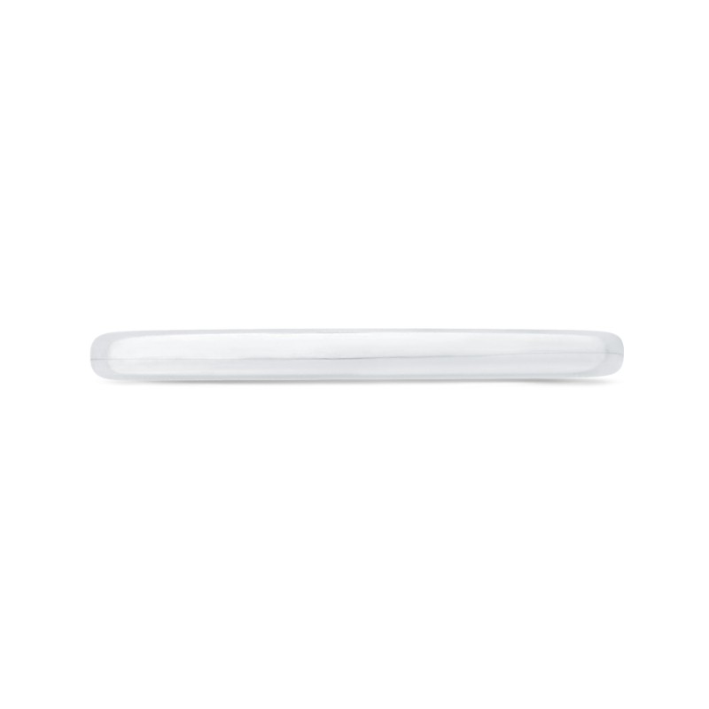 Plain Wedding Band in 14K White Gold