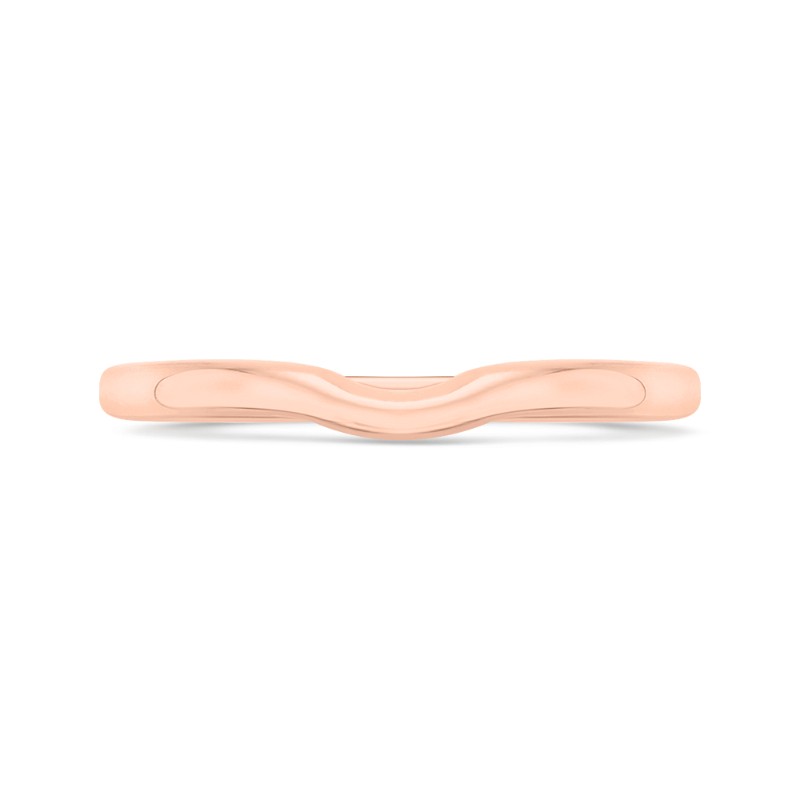 Diamond Wedding Band in 14K Rose Gold