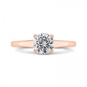 Diamond Engagement Ring in 14K Rose Gold (Semi-Mount)