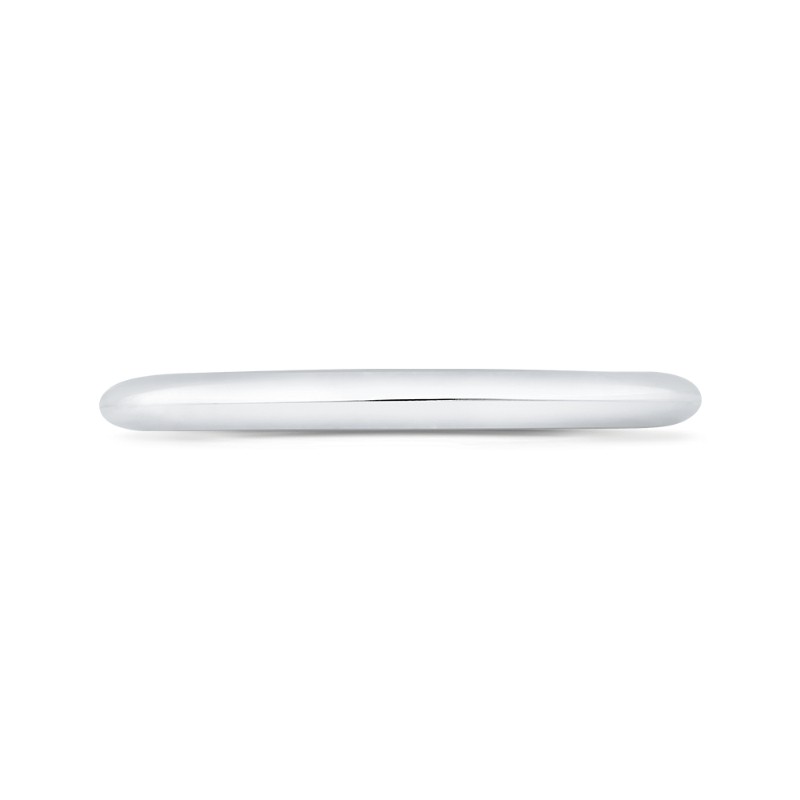 Plain Wedding Band in 14K White Gold