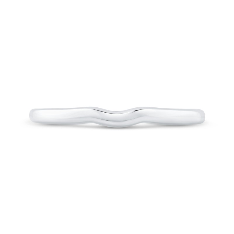 Plain Wedding Band in 14K White Gold