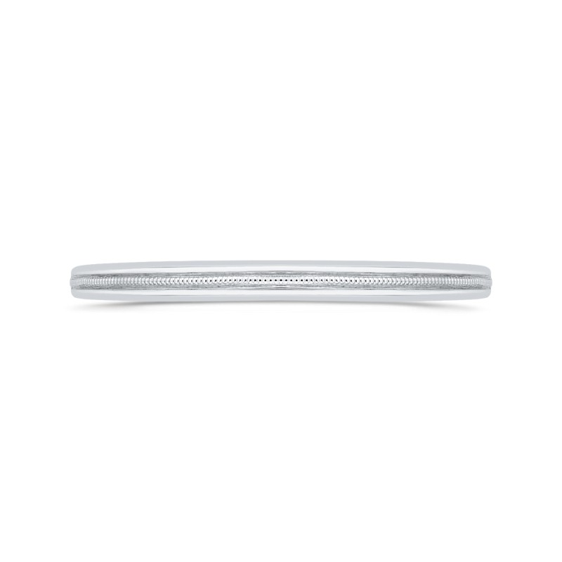 Plain Wedding Band in 14K White Gold