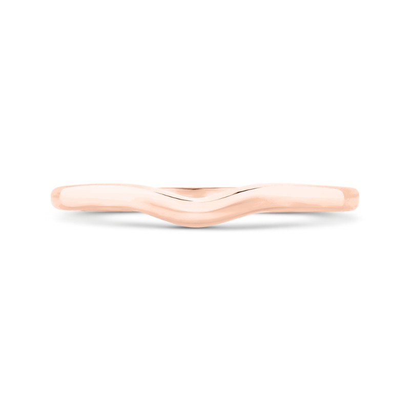 Plain Wedding Band in 14K Rose Gold
