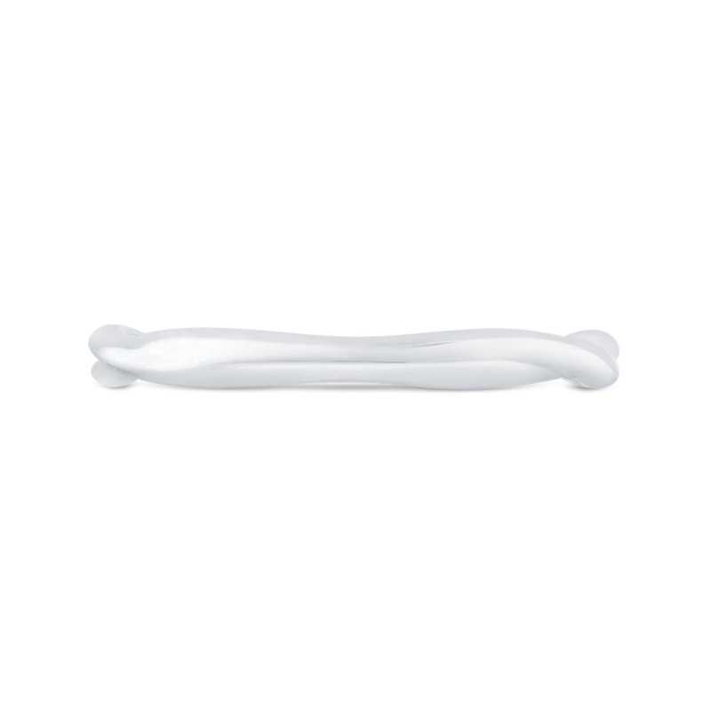 Plain Wedding Band in 14K White Gold
