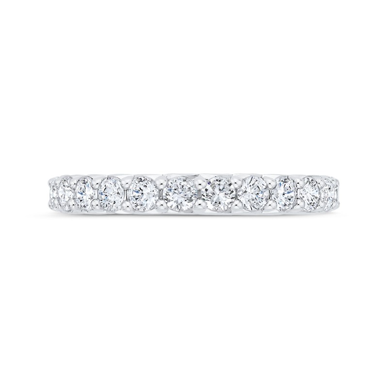 Half-Eternity Wedding Band in 14K White Gold