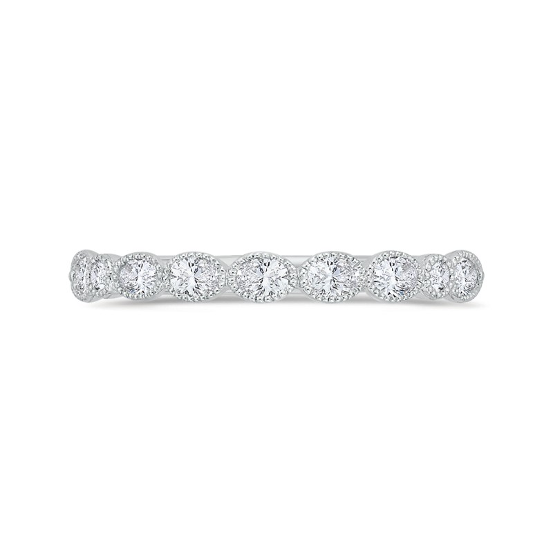 Diamond Wedding Band in 14K White Gold