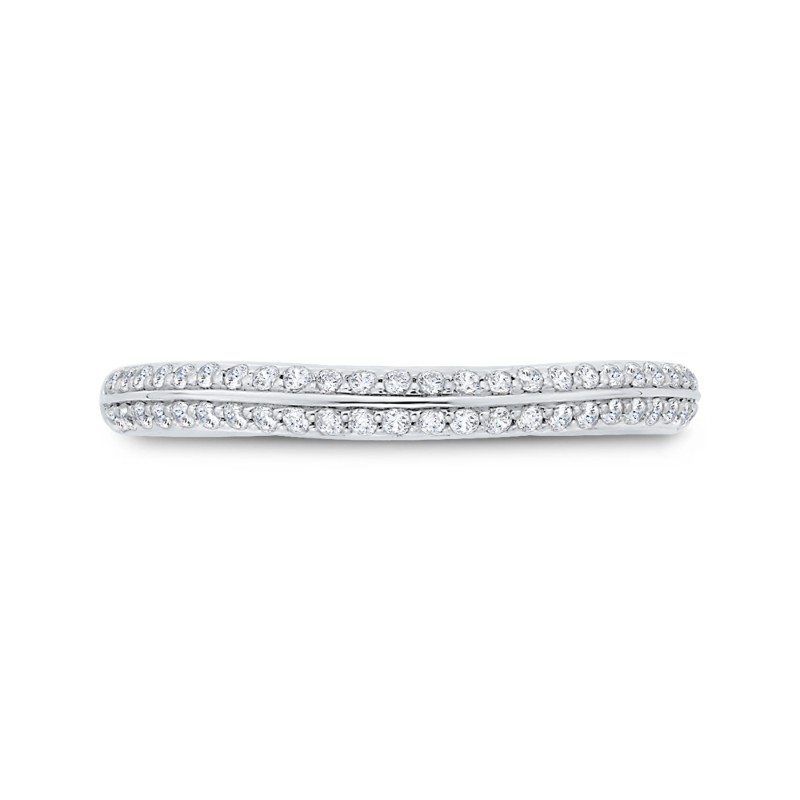 Diamond Wedding Band in 14K White Gold