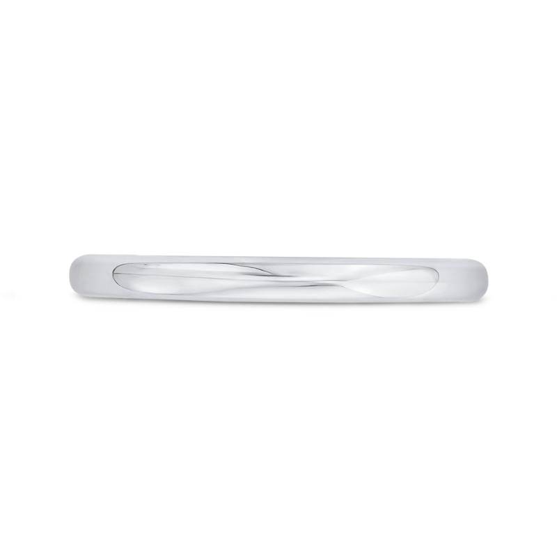 Plain Wedding Band in 14K White Gold