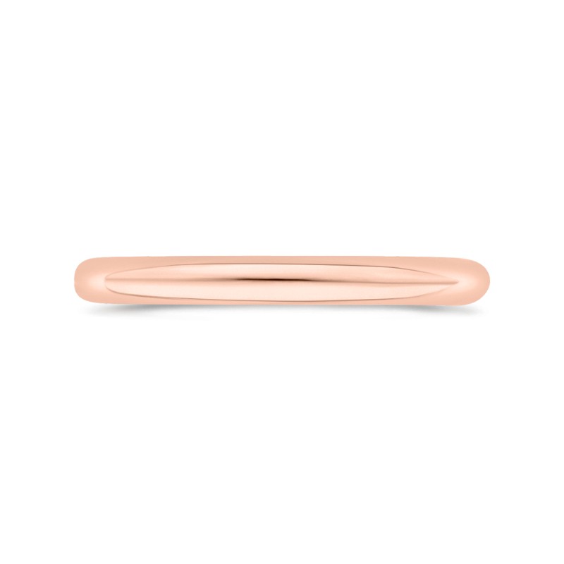 Plain Wedding Band in 14K Rose Gold