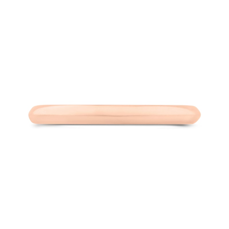 Plain Wedding Band in 14K Rose Gold