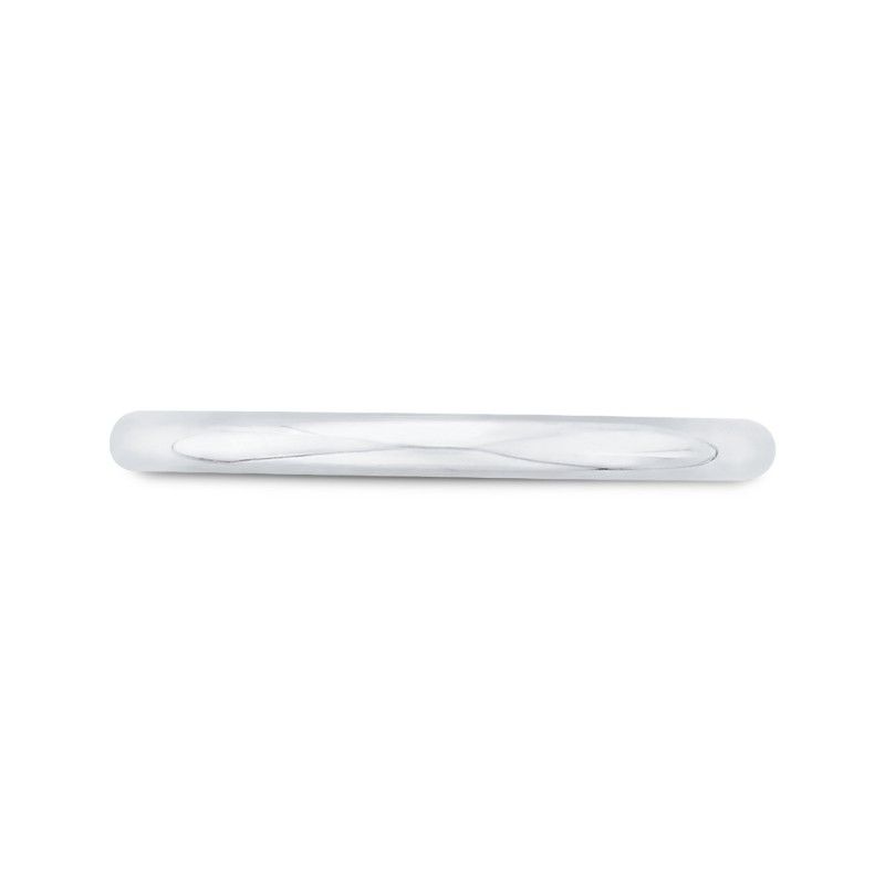 Plain Wedding Band in 14K White Gold