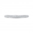 Double Row Round Diamond Wedding Band in 14K White Gold