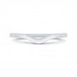 Plain Wedding Band in 14K White Gold