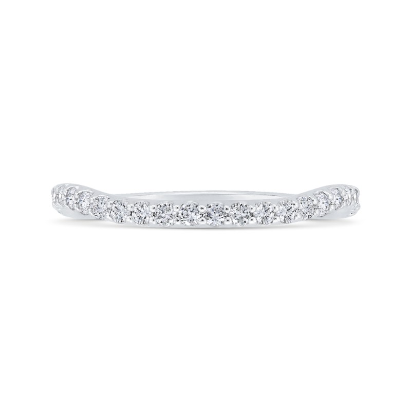 Diamond Wedding Band in 14K White Gold