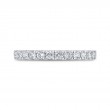 Half Run Diamond Wedding Band in 14K White Gold