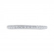 Half Run Diamond Wedding Band in 14K White Gold