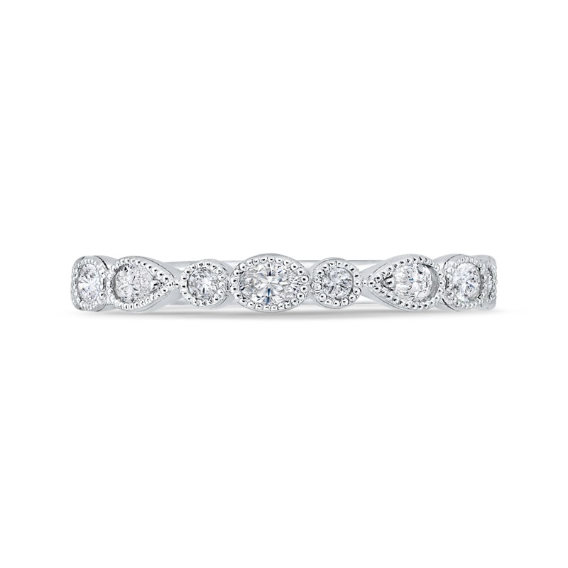Diamond Wedding Band in 14K White Gold