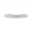 Double Row Diamond Wedding Band in 14K White Gold