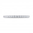 Diamond Wedding Band with Milgrain 14K White Gold