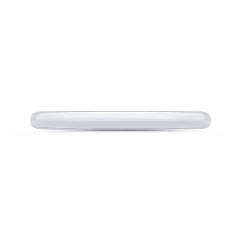 Plain Wedding Band in 14K White Gold