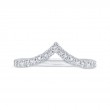Diamond Counter Wedding Band in 14K White Gold
