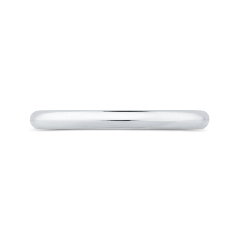 Plain Wedding Band in 14K White Gold