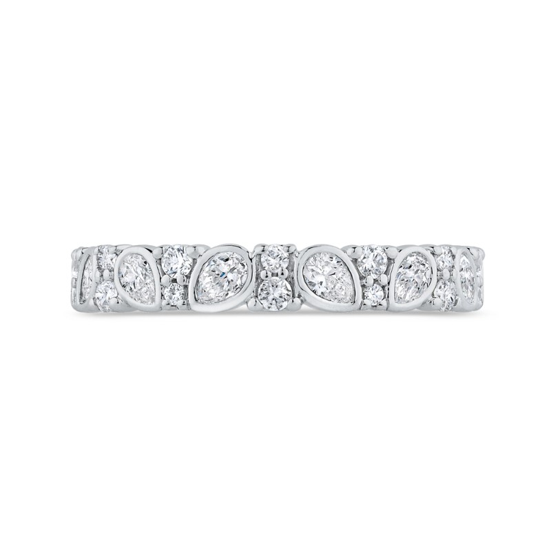 Diamond Wedding Band in 14K White Gold