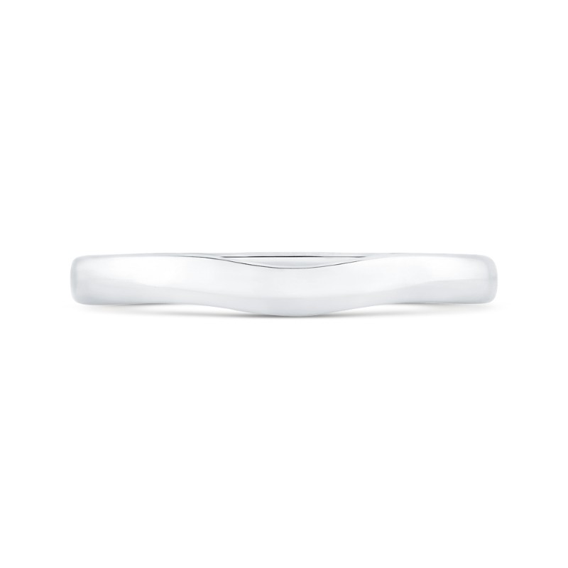 Plain Wedding Band in 14K White Gold