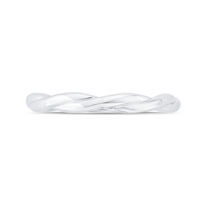 Plain Wedding Band in 14K White Gold