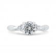 Diamond Engagement Ring in 14K White Gold (Semi-Mount)