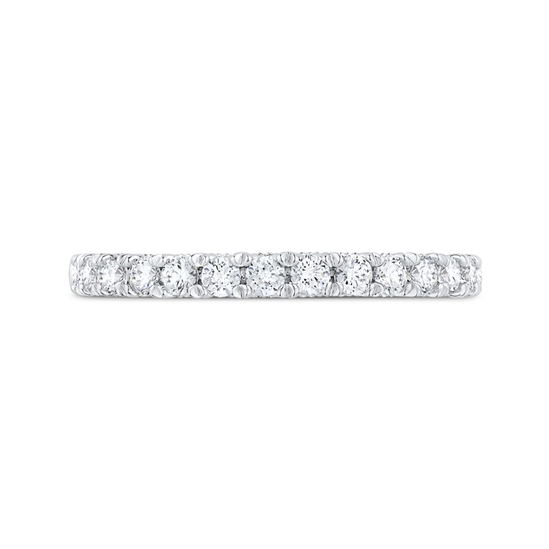 Diamond Half-Eternity Wedding Band in 14K White Gold