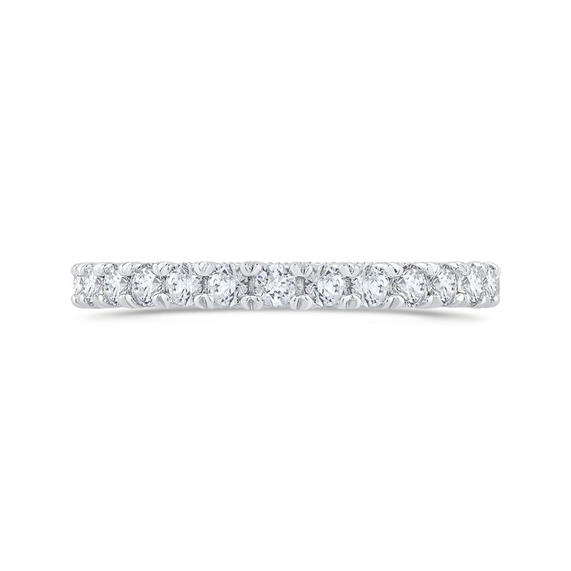 Diamond Half-Eternity Wedding Band in 14K White Gold