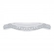 Round Diamond Wedding Band in 14K White Gold