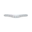 Round Diamond Wedding Band in 14K White Gold