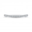 Round Diamond Half-Eternity Wedding Band in 14K White Gold