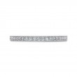 Round Diamond Half-Eternity Wedding Band in 14K Two Tone Gold